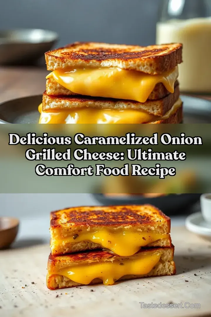 Delicious Caramelized Onion Grilled Cheese: Ultimate Comfort Food Recipe : PIN FOR LATER Delicious Caramelized Onion Grilled Cheese: Ultimate Comfort Food Recipe
