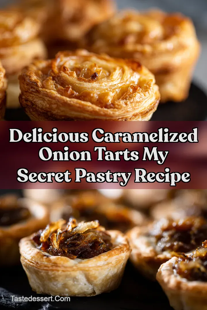 Delicious Caramelized Onion Tarts My Secret Pastry Recipe : PIN FOR LATER Delicious Caramelized Onion Tarts My Secret Pastry Recipe