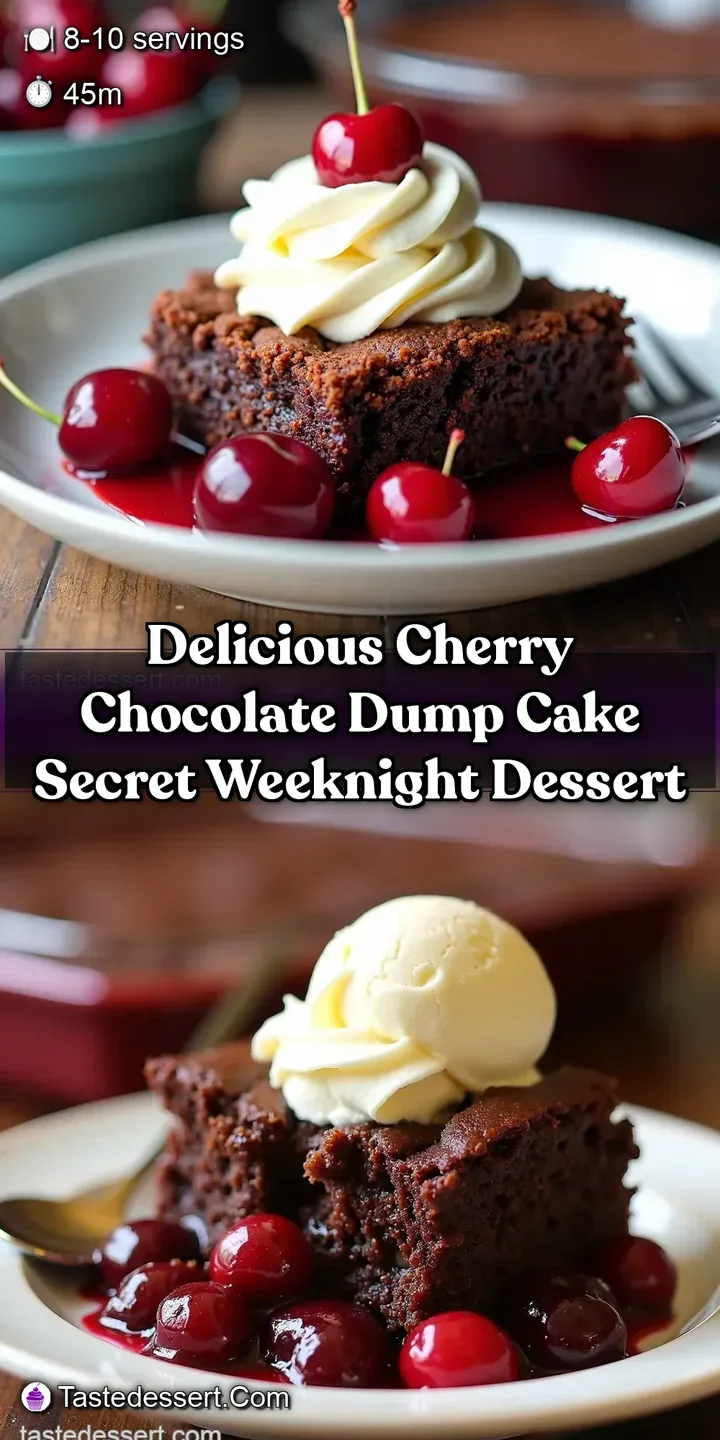 Delicious Cherry Chocolate Dump Cake Secret Weeknight Dessert