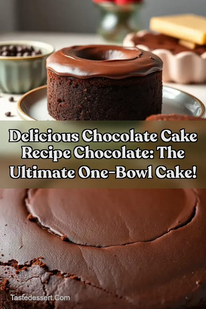 Delicious Chocolate Cake Recipe Chocolate: The Ultimate One-Bowl Cake! : PIN FOR LATER Delicious Chocolate Cake Recipe Chocolate: The Ultimate One-Bowl Cake!