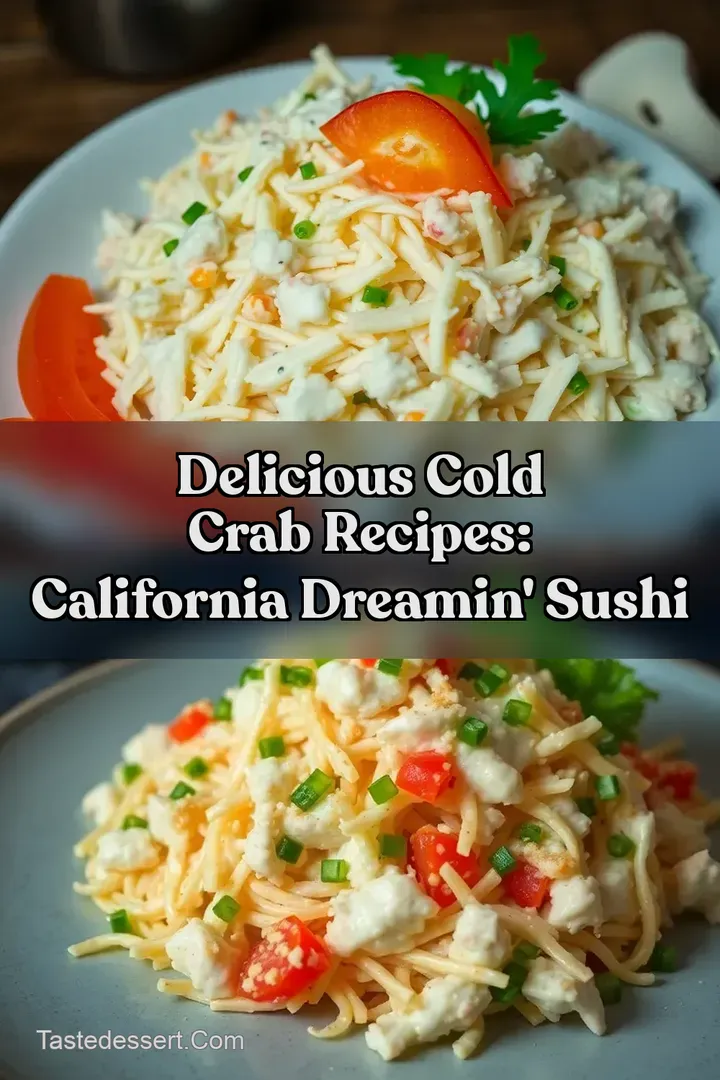 Delicious Cold Crab Recipes: California Dreamin Sushi