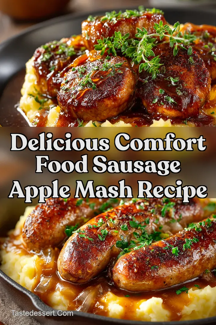 Delicious Comfort Food Sausage Apple Mash Recipe