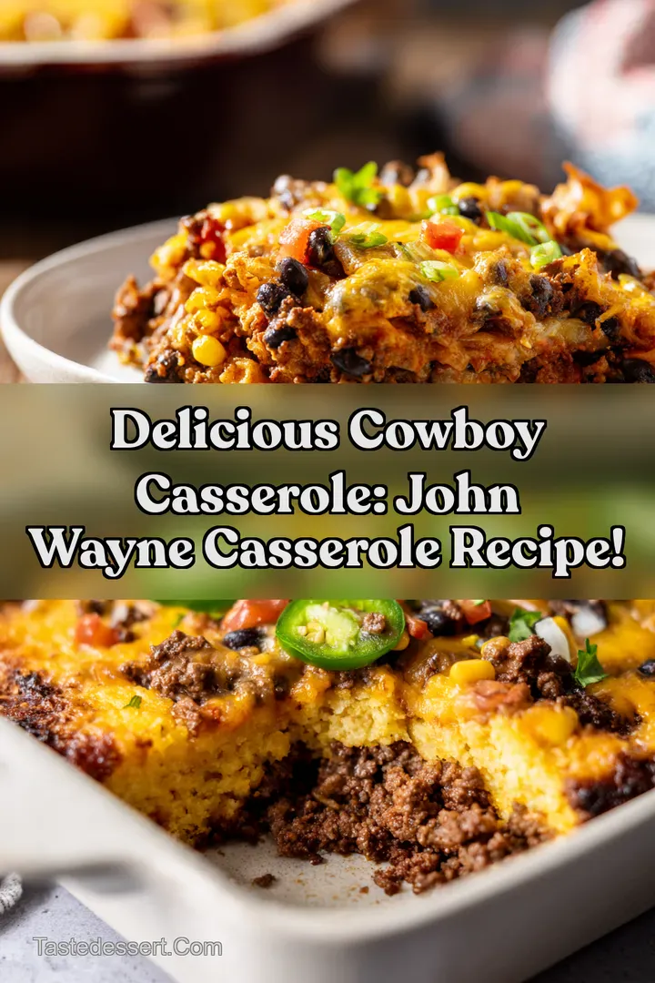 Delicious Cowboy Casserole: John Wayne Casserole Recipe! : PIN FOR LATER Delicious Cowboy Casserole: John Wayne Casserole Recipe!