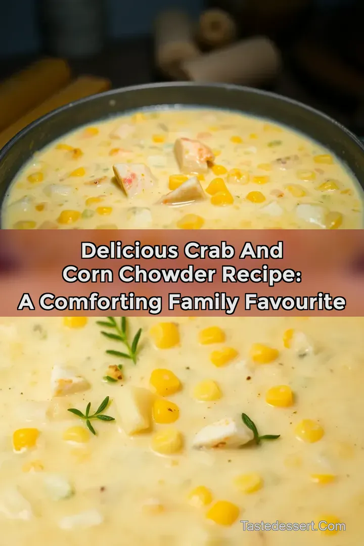 Delicious Crab and Corn Chowder Recipe: A Comforting Family Favourite