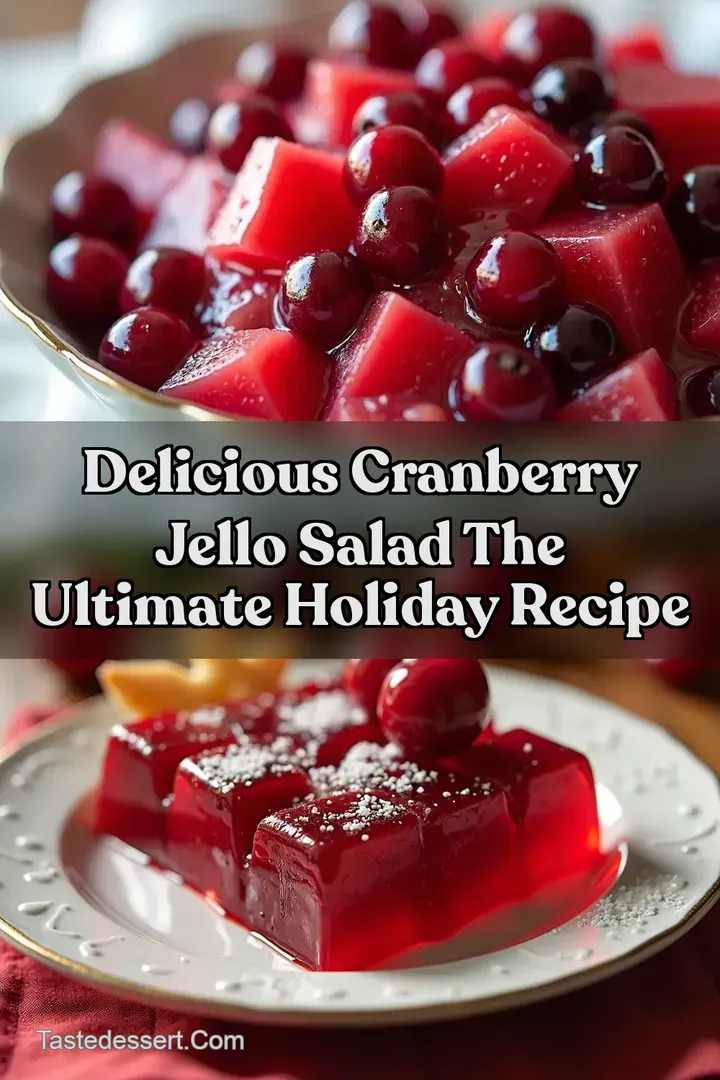 Delicious Cranberry Jello Salad The Ultimate Holiday Recipe