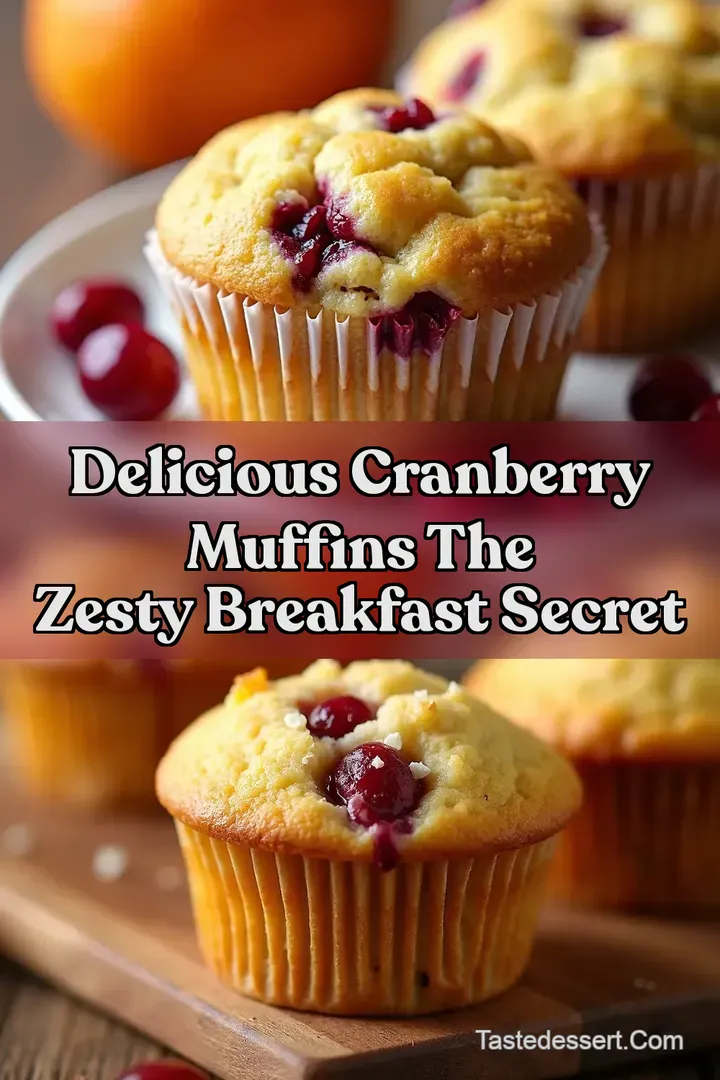 Delicious Cranberry Muffins The Zesty Breakfast Secret