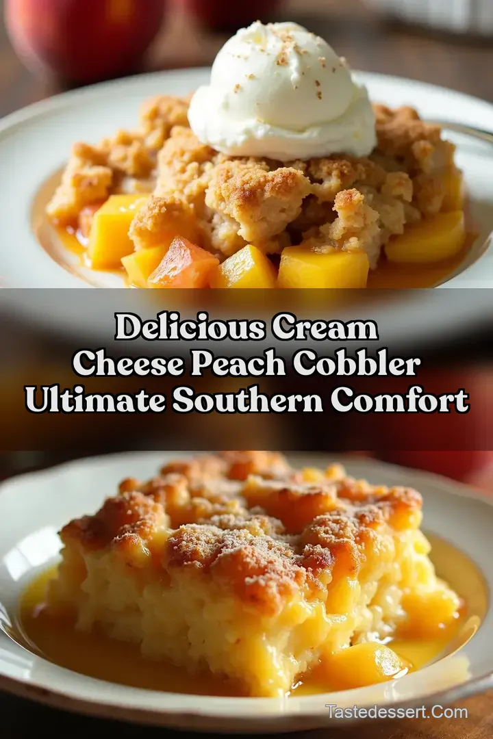 Delicious Cream Cheese Peach Cobbler Ultimate Southern Comfort