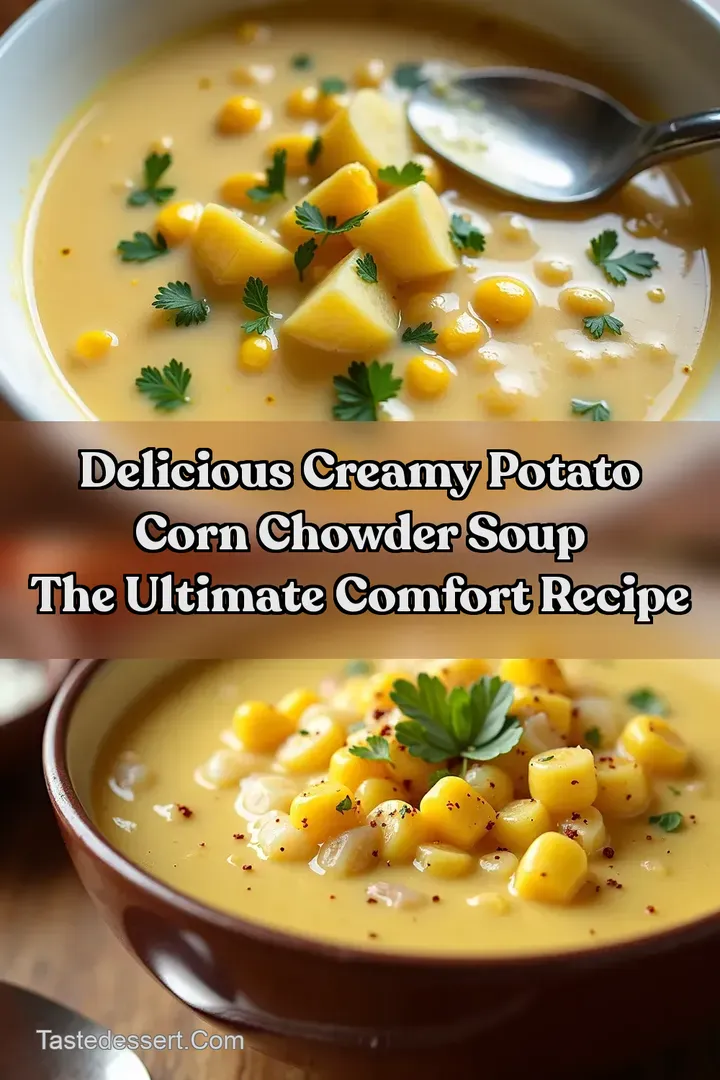 Delicious Creamy potato corn chowder soup The Ultimate Comfort Recipe