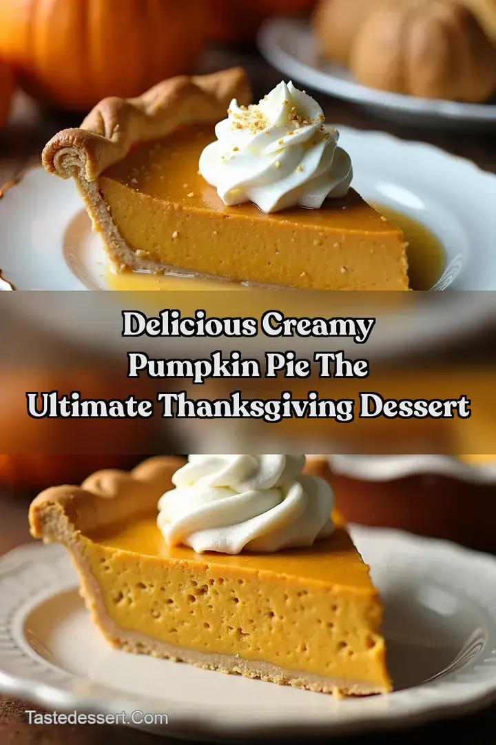 Delicious Creamy Pumpkin Pie The Ultimate Thanksgiving Dessert