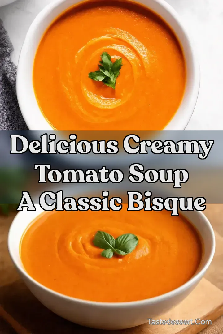 Delicious Creamy Tomato Soup A Classic Bisque