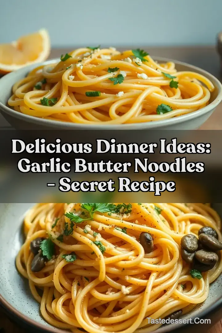 Delicious Dinner Ideas: Garlic Butter Noodles - Secret Recipe