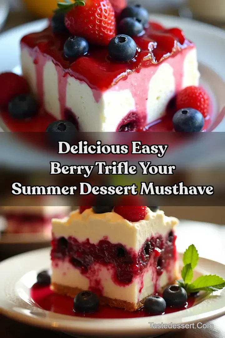 Delicious Easy Berry Trifle Your Summer Dessert MustHave