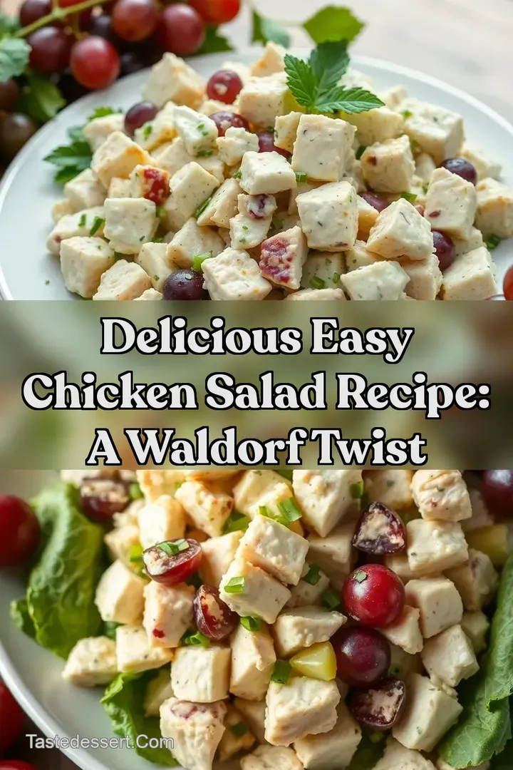 Delicious Easy Chicken Salad Recipe: A Waldorf Twist