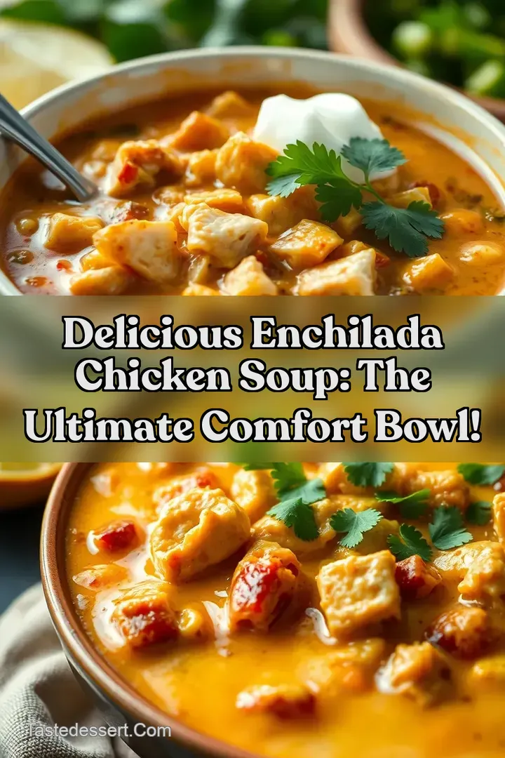 Delicious Enchilada Chicken Soup: The Ultimate Comfort Bowl!