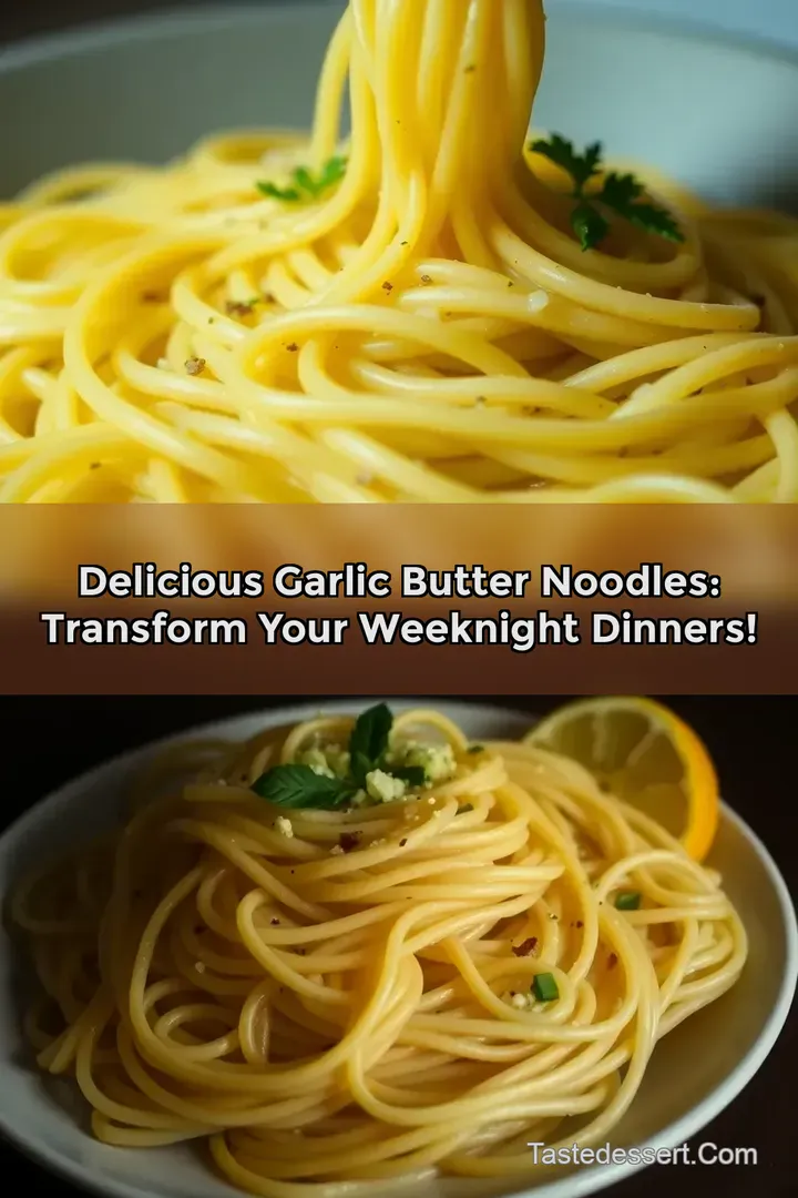 Delicious Garlic Butter Noodles: Transform Your Weeknight Dinners!