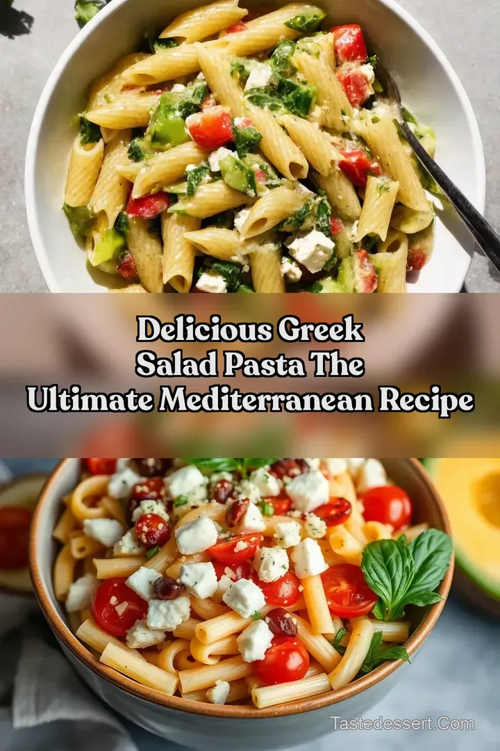 Delicious Greek Salad Pasta The Ultimate Mediterranean Recipe