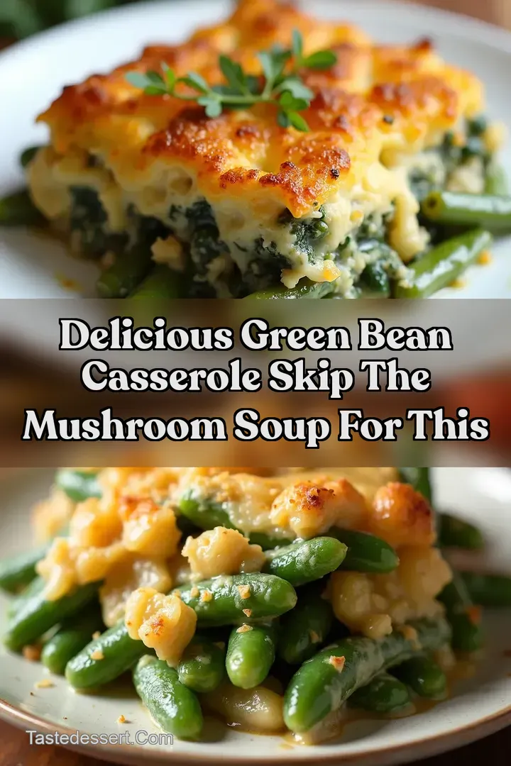 Delicious Green Bean Casserole Skip the Mushroom Soup for This
