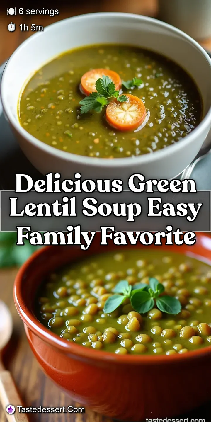 Delicious Green Lentil Soup Easy Family Favorite