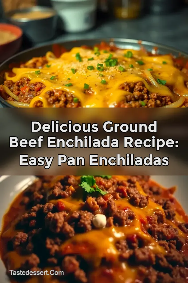 Delicious Ground Beef Enchilada Recipe: Easy Pan Enchiladas