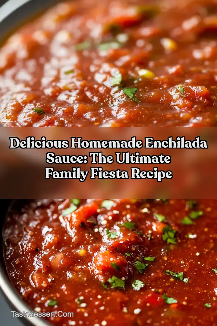Delicious Homemade Enchilada Sauce: The Ultimate Family Fiesta Recipe