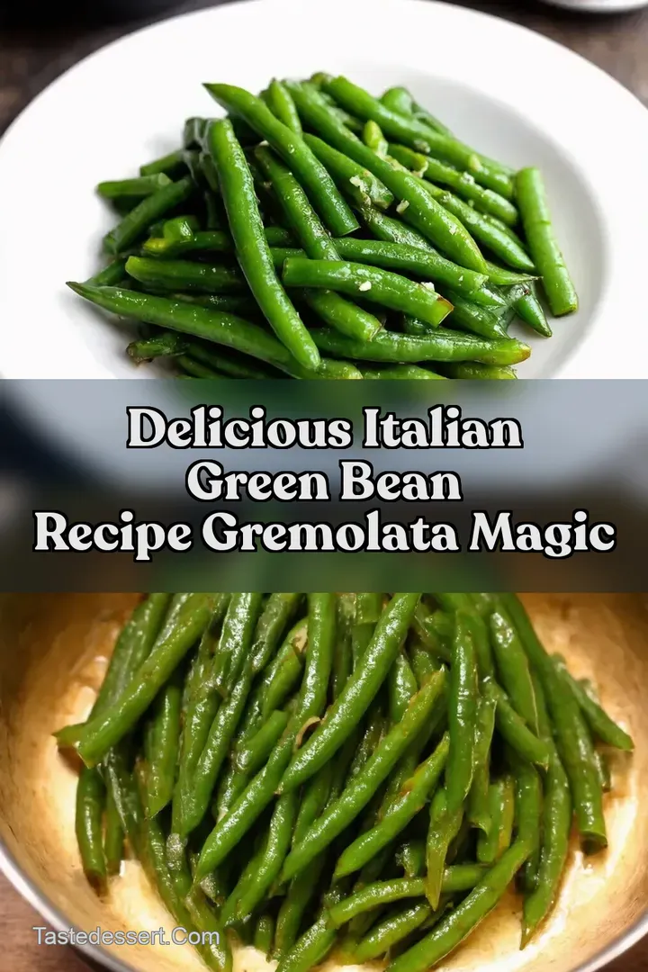 Delicious Italian Green Bean Recipe Gremolata Magic