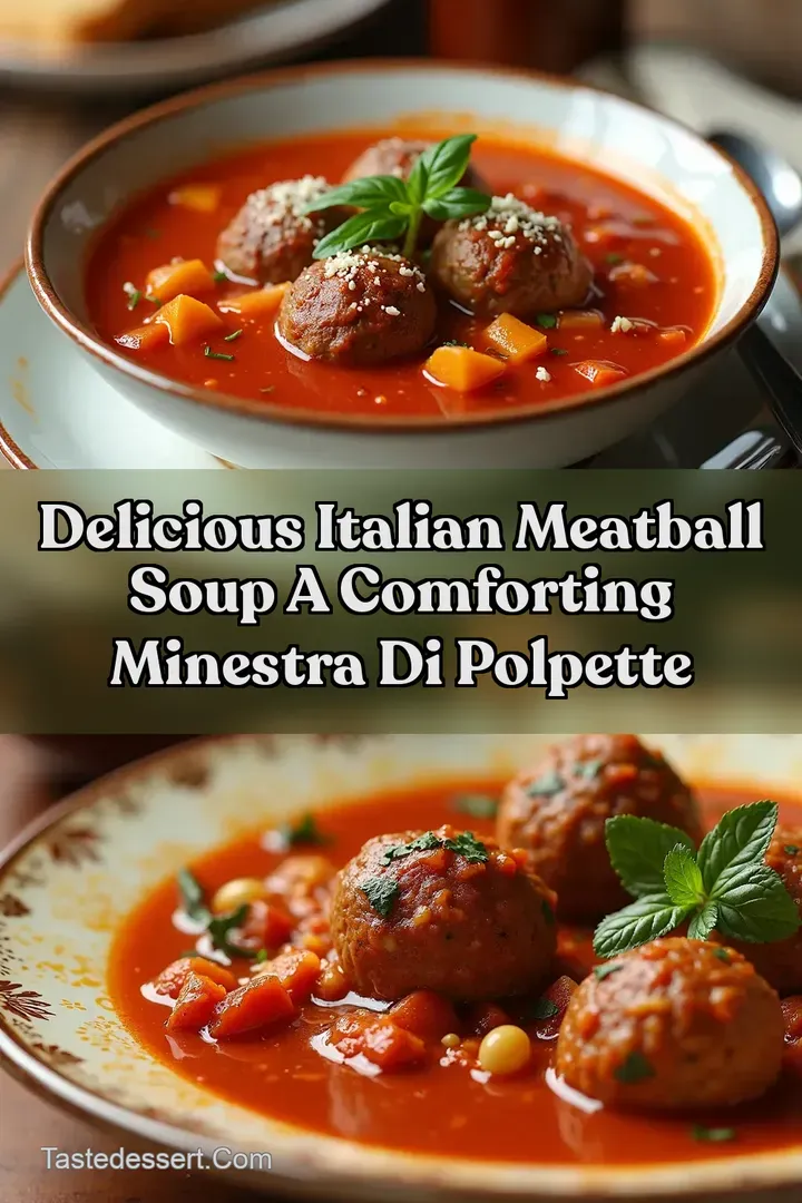 Delicious Italian Meatball Soup A Comforting Minestra di Polpette