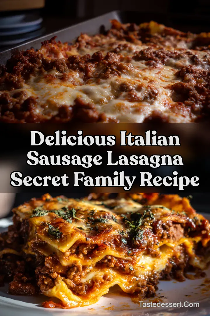 Delicious Italian Sausage Lasagna Secret Family Recipe