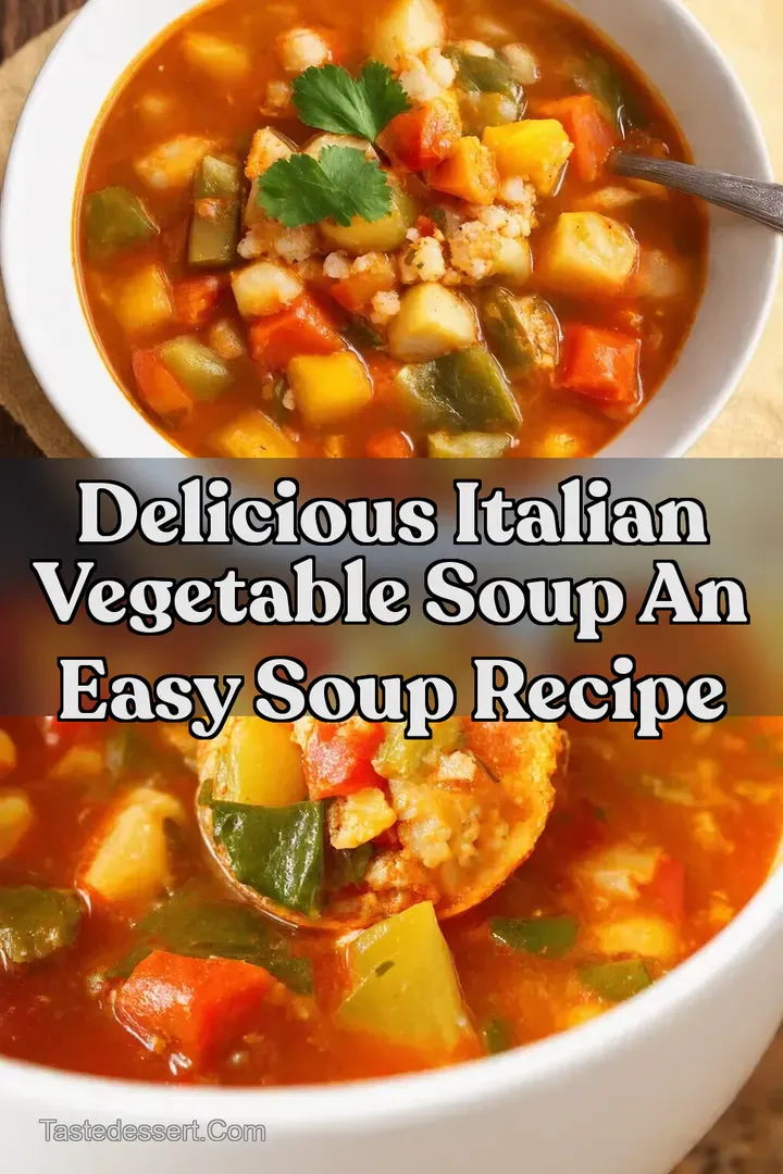 Delicious Italian Vegetable Soup An Easy Soup Recipe : PIN FOR LATER Delicious Italian Vegetable Soup An Easy Soup Recipe