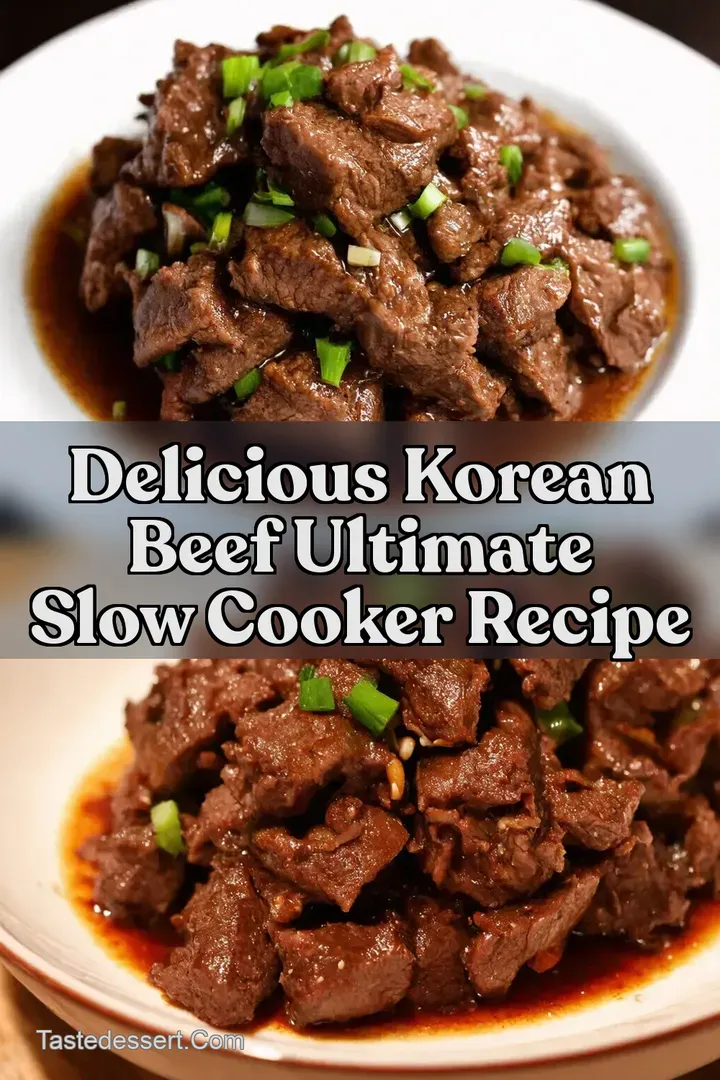 Delicious Korean Beef Ultimate Slow Cooker Recipe