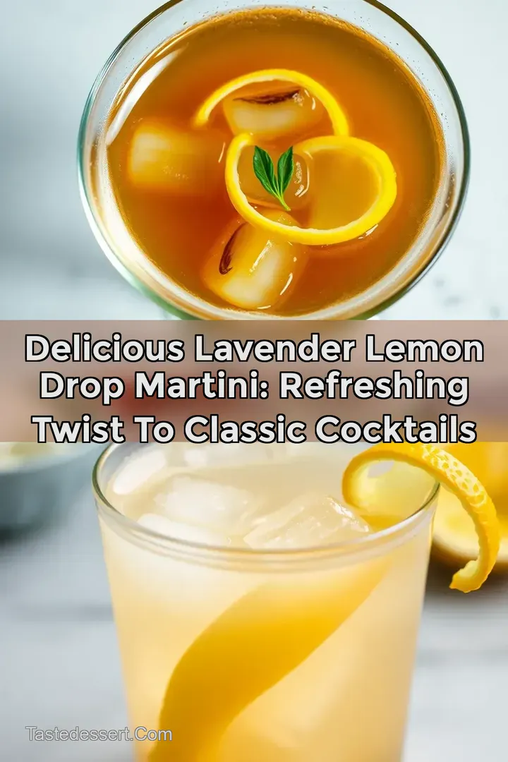 Delicious Lavender Lemon Drop Martini: Refreshing Twist to Classic Cocktails