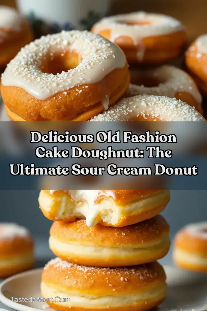 Delicious Old Fashion Cake Doughnut: The Ultimate Sour Cream Donut