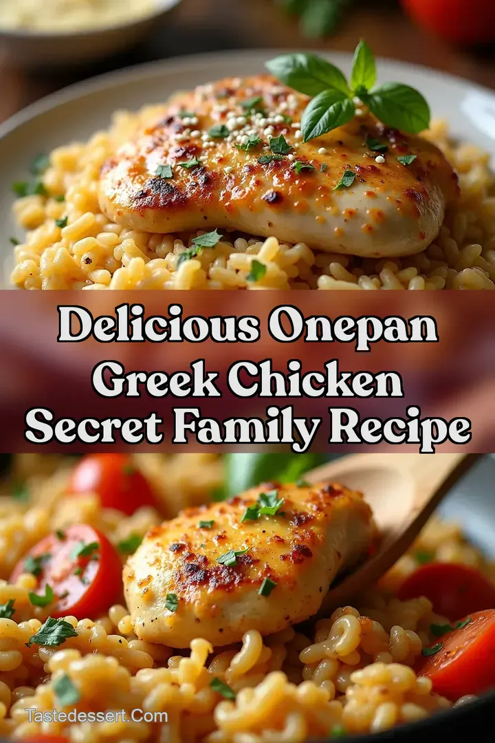 Delicious OnePan Greek Chicken Secret Family Recipe