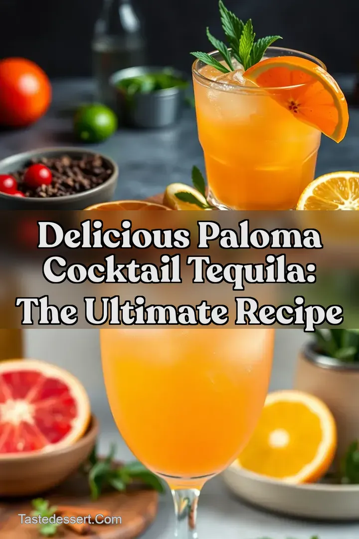 Delicious Paloma Cocktail Tequila: The Ultimate Recipe