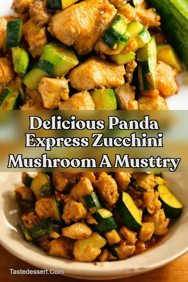 Delicious Panda Express Zucchini Mushroom A MustTry