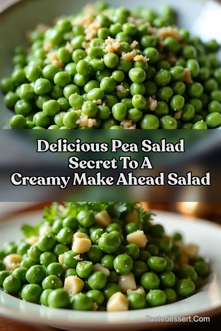 Delicious Pea Salad Secret to a Creamy Make Ahead Salad