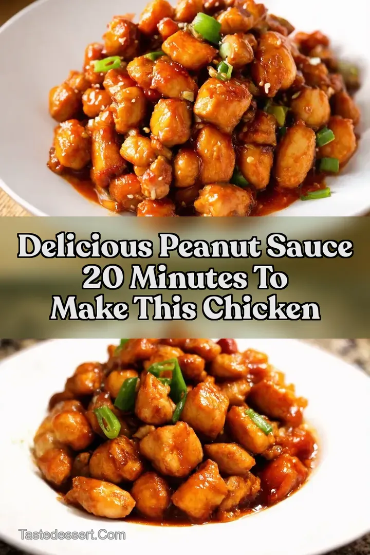 Delicious Peanut Sauce 20 minutes to make this Chicken