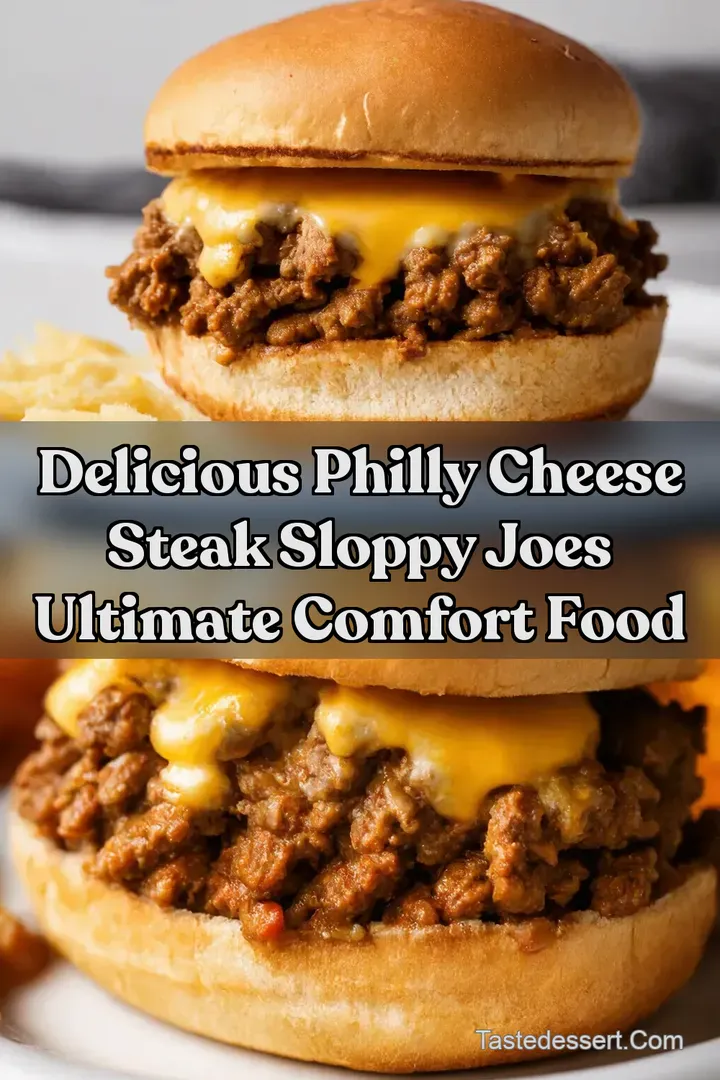 Delicious Philly Cheese Steak Sloppy Joes Ultimate Comfort Food
