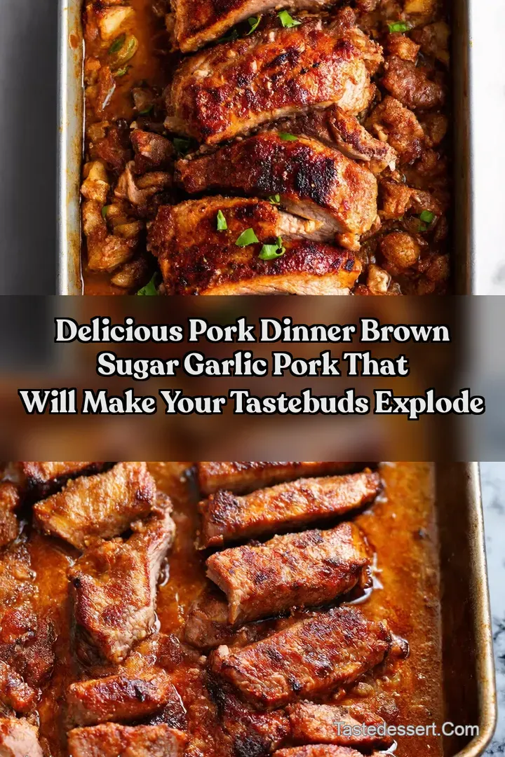 Delicious Pork Dinner Brown Sugar Garlic Pork That Will Make Your Tastebuds Explode