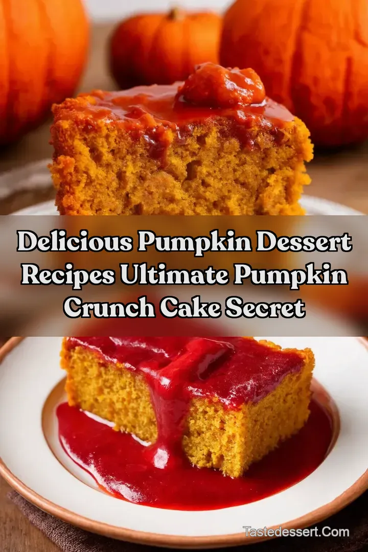 Delicious Pumpkin Dessert Recipes Ultimate Pumpkin Crunch Cake Secret