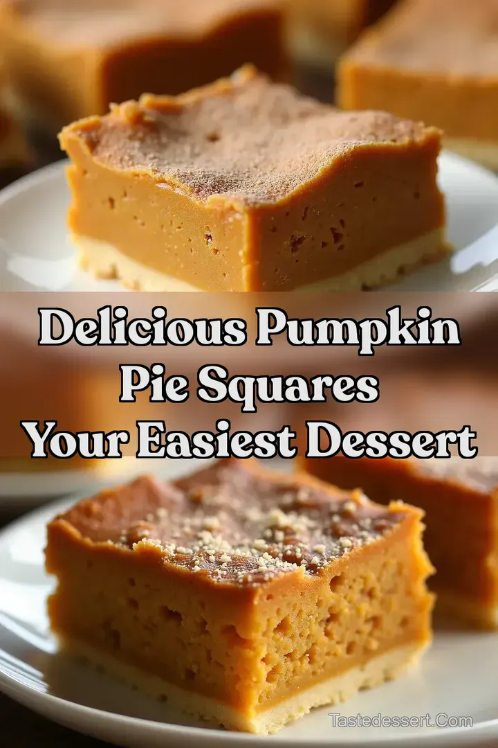 Delicious Pumpkin Pie Squares Your Easiest Dessert