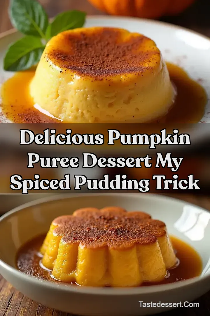 Delicious Pumpkin Puree Dessert My Spiced Pudding Trick