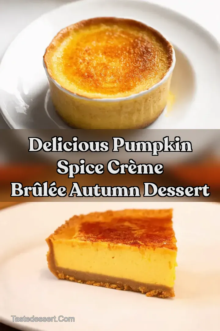 Delicious Pumpkin Spice Cr&egrave;me Br&ucirc;l&eacute;e Autumn Dessert