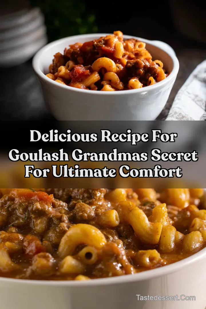 Delicious Recipe For Goulash Grandmas Secret for Ultimate Comfort : PIN FOR LATER Delicious Recipe For Goulash Grandmas Secret for Ultimate Comfort