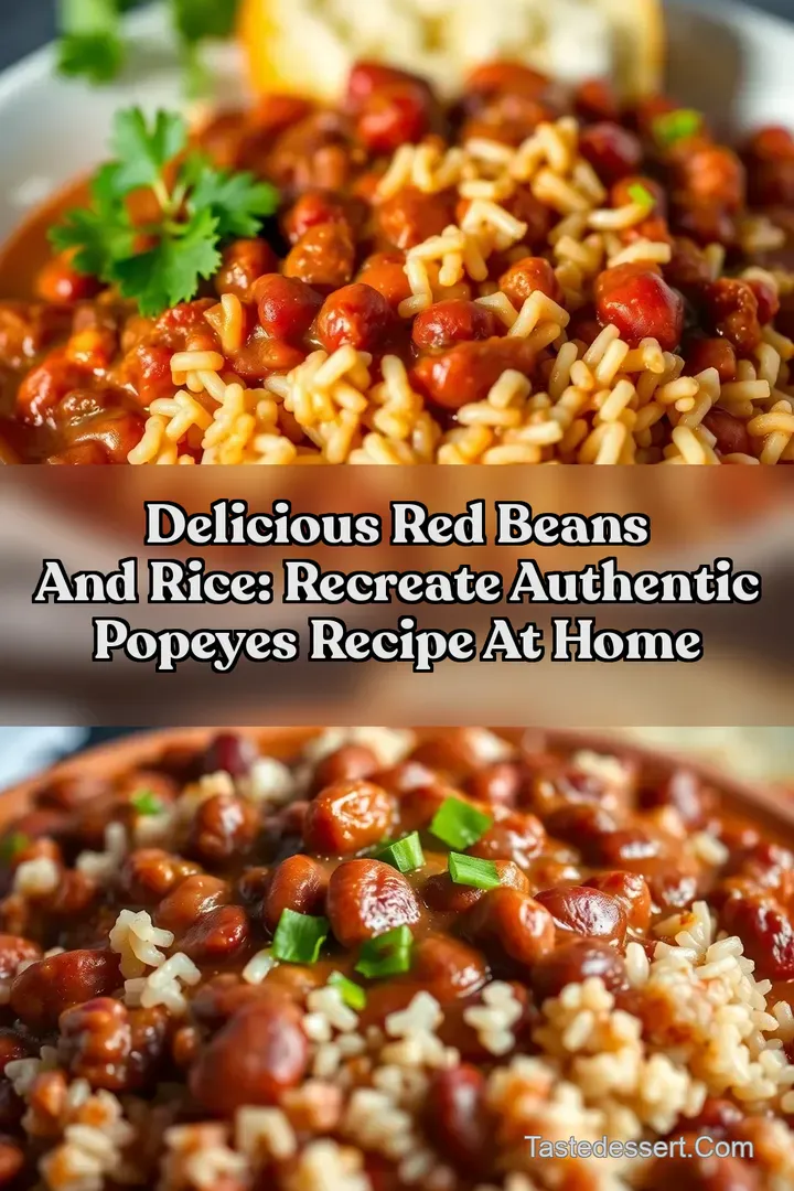 Delicious Red Beans And Rice: Recreate Authentic Popeyes Recipe At Home : PIN FOR LATER Delicious Red Beans And Rice: Recreate Authentic Popeyes Recipe At Home