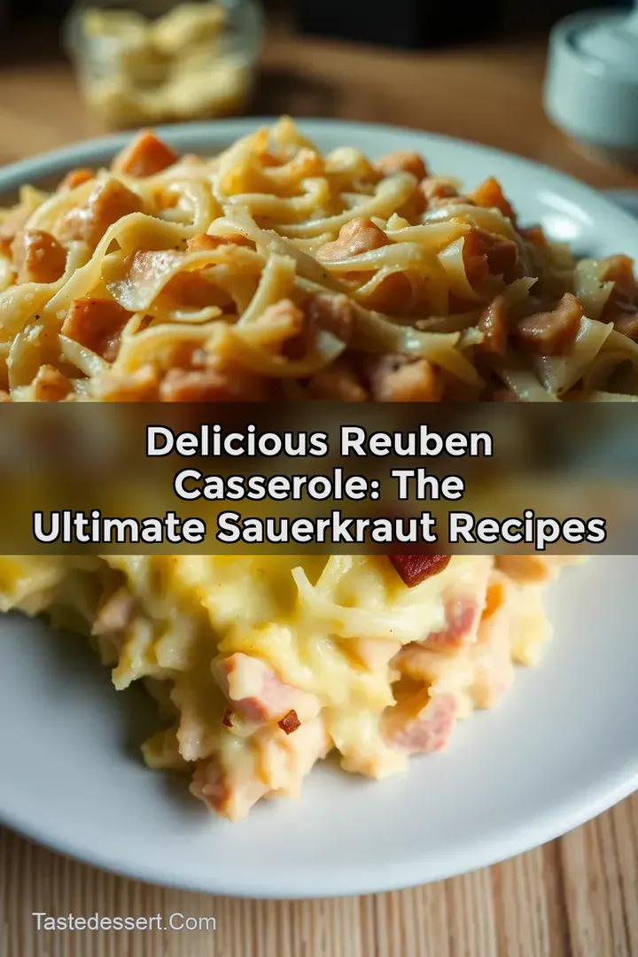 Delicious Reuben Casserole: The Ultimate Sauerkraut Recipes