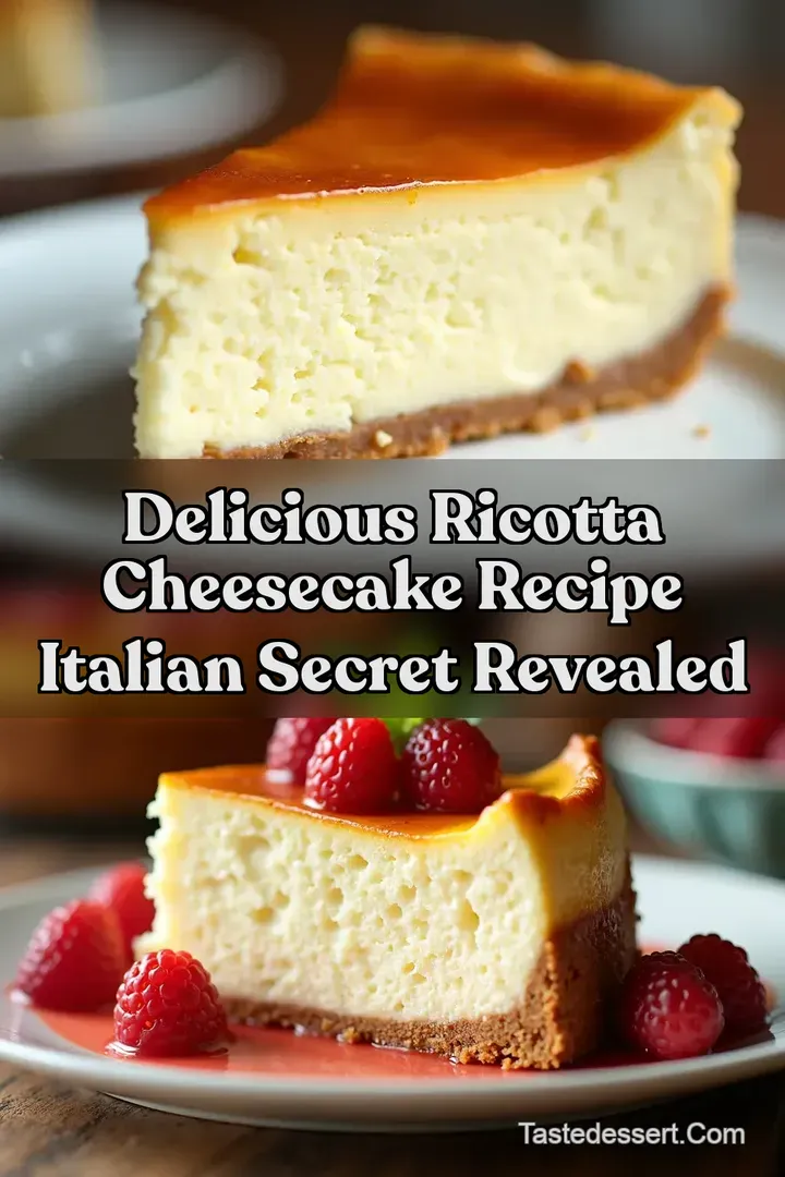 Delicious Ricotta Cheesecake Recipe Italian Secret Revealed