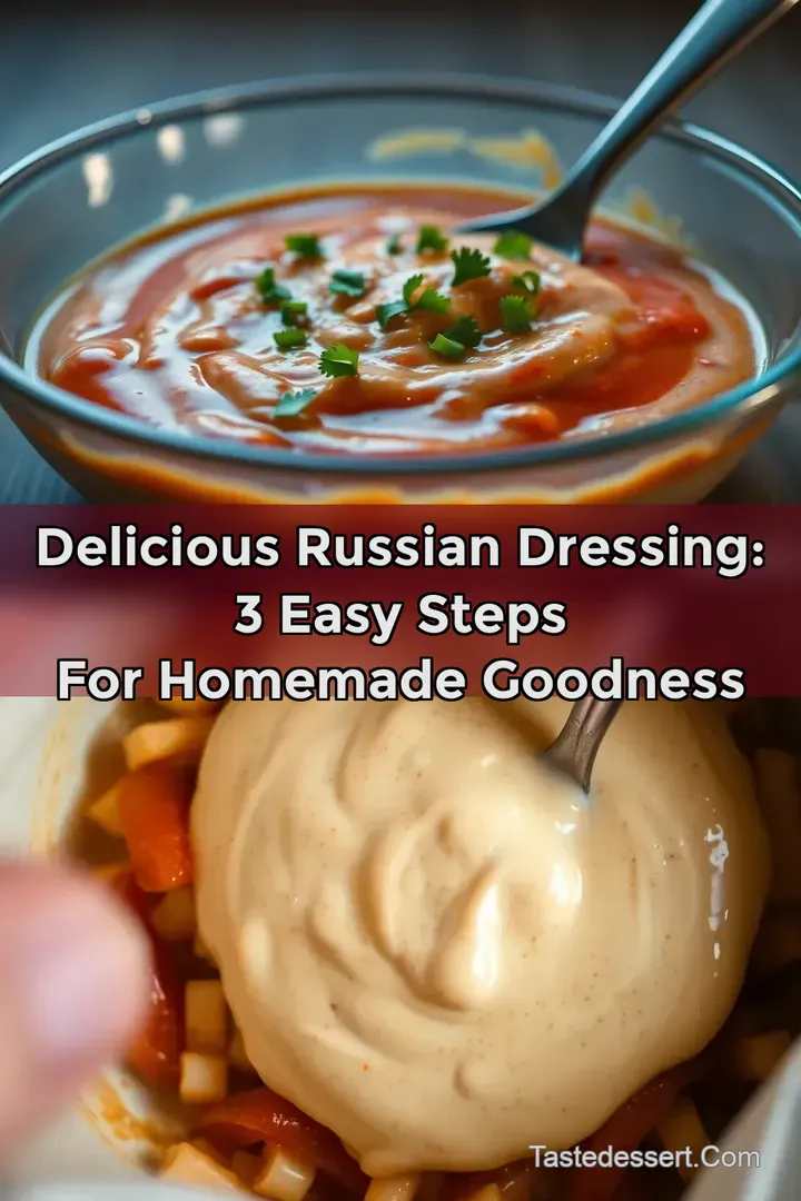 Delicious Russian Dressing: 3 Easy Steps for Homemade Goodness