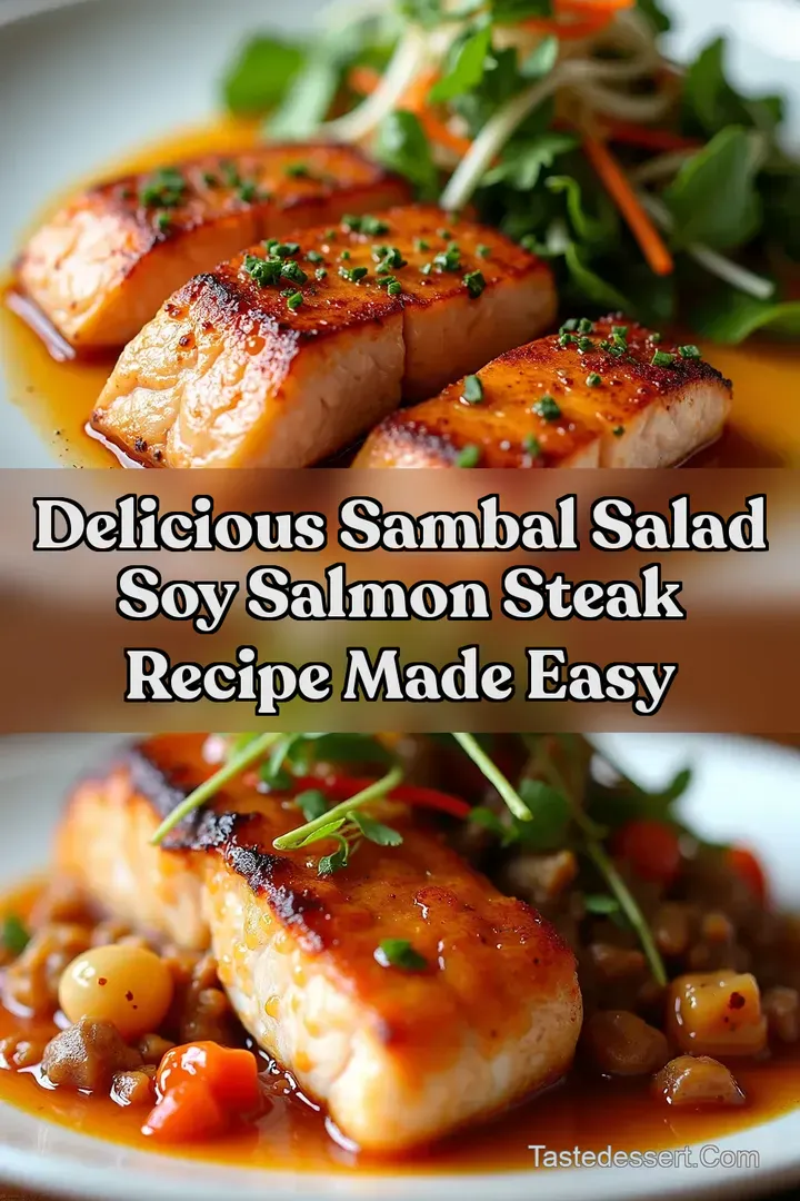 Delicious Sambal Salad Soy Salmon Steak Recipe Made Easy