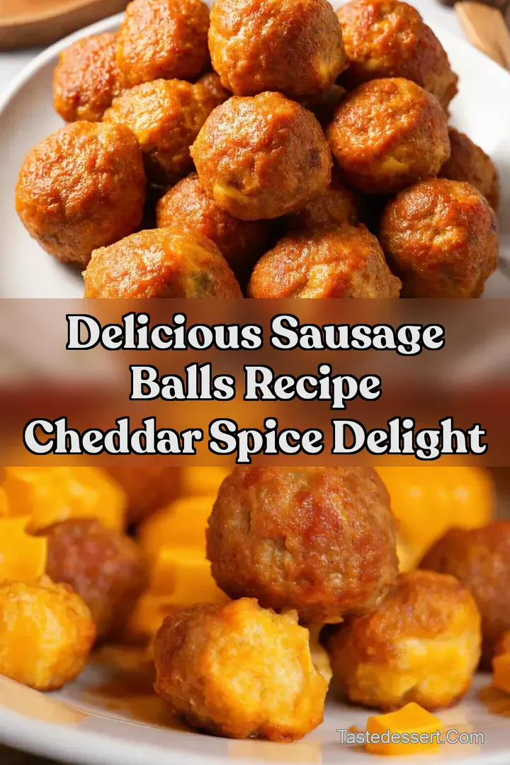 Delicious Sausage Balls Recipe Cheddar Spice Delight