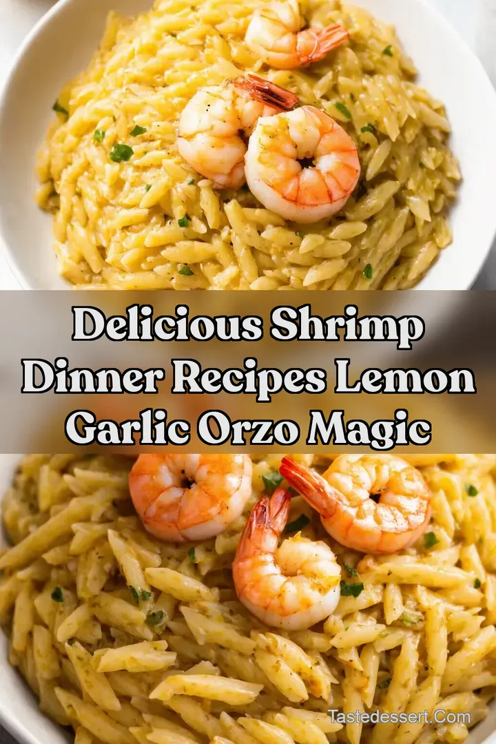 Delicious Shrimp Dinner Recipes Lemon Garlic Orzo Magic